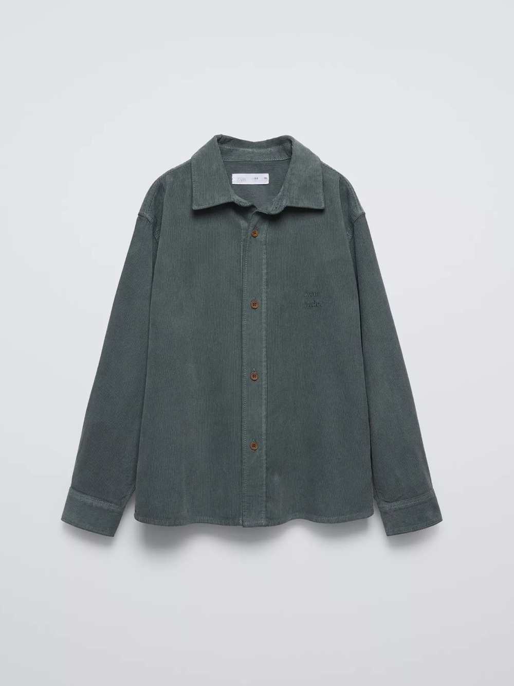 Zara Boys Fine Waled Corduroy Button Down Shirt